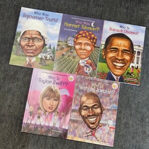 Who Was Chapter Books Lot of 5‎ Paperback Biographies Kids Education HQ